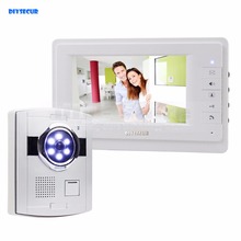 DIYSECUR 7 "проводной видео дверной звонок Интерком домашней безопасности 700TVL камера Модный монитор новый 2024 - купить недорого
