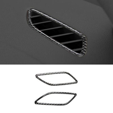Углеродное волокно приборной панели кондиционера вентиляционные отверстия декоративные полосы для Audi A4 B8 2009-2015 воздушный выход рамка наклейка крышка отделка 2024 - купить недорого