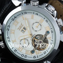 Free Shipping!2015 Fashion Tourbillon Skeleton Stainless Steel Multifunction Men Mechanical Hand Wind Wrist Watch Relogio Luxury 2024 - buy cheap