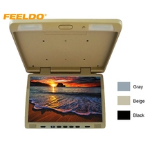 Feeldo-monitor lcd tft de 17 polegadas para caminhão, monitor dobrável com painel de lcd para dvd player de carro, 3 cores, # am1294 2024 - compre barato