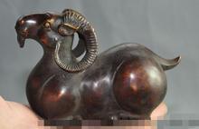 S00062-escultura decorativa de 4 ", estatua china de bronce puro, animal, zodiaco, oveja, cabra, ram, Envío Gratis 2024 - compra barato