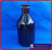 Garrafa reagente de boca estreita 2500ml, garrafa de laboratório âmbar estreita com rolha de vidro embutido 2500ml 2024 - compre barato