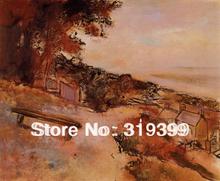 Oil Painting Reproduction on Linen Canvas,Landscape by the Sea by edgar degas ,Free DHL FAST Shipping,100%handmade,Top Quality 2024 - buy cheap