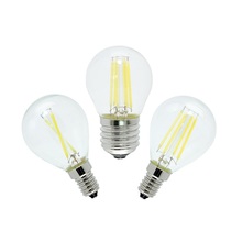 G45 4 Вт 8 Вт диммируемая Светодиодная лампа накаливания AC 220 В E14 E27 Эдисон винтажная светодиодная стеклянная лампа заменить 20 Вт 40 Вт лампа накаливания 2024 - купить недорого