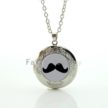 Colgante clásico con imagen de gato para mujer, collar con medallón de bigote gris divertido, joyería retro bonita, idea de regalo HH296 2024 - compra barato