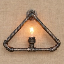 Loft Style Creative Triangle Water Pipe Lamp Industrial Vintage Wall Light Fixtures For Home Edison Wall Sconce Lampara Pared 2024 - buy cheap