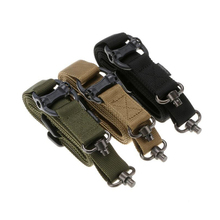 Arma sling ombro strapadjustable tactical gun rifle sling cinta 1 um único ponto cinta cinto de segurança corda com gancho de metal 2024 - compre barato