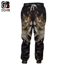 OGKB Casual Pants Man Fashion Loose 3D Trousers Printing Starry Sky Cat Funny Large Size Garment Man Autumn Sweatpants Dropship 2024 - buy cheap