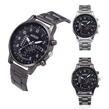 Fashion casual luxury black female watch Clock Man Design Stainless Steel Analog Alloy Quartz Wrist Watch A40 2024 - buy cheap