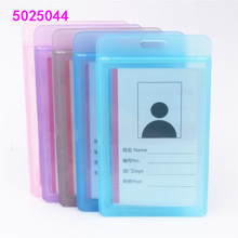 Carteira de plástico transparente para cartão, acessórios para suporte de cartão de crédito, chaveiro e clipes de corrente 2024 - compre barato