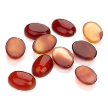 Cabochão de pedra natural, ágata vermelha oval 10x14 12x16 13x18 15x20 18x25mm, joias faça você mesmo em forma de ovo 2024 - compre barato