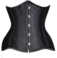 Plus Size XS-6XL Women Sexy Underbust Black Steel Boned Corset Bustier 2016 Women 2024 - buy cheap