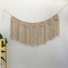 Nordic Creativity Tassels Wall Hanging Woven Handmade Home Decor Retro Cotton Rope Craft Handcrafted Living Room Wall Hanging 2024 - buy cheap