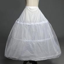 In Stock 3 Hoops Petticoats for wedding dress Wedding Accessories Crinoline Cheap Underskirt For Ball Gown 2024 - buy cheap