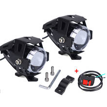 2 PCS Motorcycle Headlights Auxiliary Lamp U5 Led Chip Motorbike Spotlights Accessory Moto DRL Fog Spot Head Light 125W 12V 2024 - buy cheap