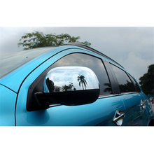 Накладка на зеркало заднего вида автомобиля крышка бокового крыла, зеркало, Стайлинг автомобиля, подходит для MITSUBISHI ASX AT chrome 2011 2012 2013 2 шт. в комплекте 2024 - купить недорого