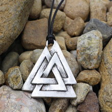 Viking jewelry Triangle Trinity Men Necklace Antique Valknut Rune Pendant Odin Symbol of Viking amulet pendant  Necklaces 2024 - buy cheap