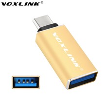 Voxlink Тип c USB 3.0 AF адаптер USB-C на USB 3.0 OTG конвертер для 12 дюймов Apple новый MacBook, chromebook пикселя, Nexus 5x/6 P 2024 - купить недорого
