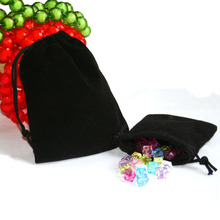 Hot selling 50pcs 7x9cm Black Velvet Drawstring Pouch Bag/Jewelry Bag,Christmas/Wedding Gift Bag PS-PDA01-01BK 2024 - buy cheap