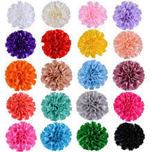 Yundfly 10pcs Fashion 2" Ribbon Pleated Flower Handmade Rose Flowers DIY Baby Girls Headbands Hair Accessories 2024 - buy cheap