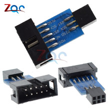 2pcs 10Pin To 6PiN Convert To Standard 10 Pin To 6 Pin Adapter Board For ATMEL STK500 AVRISP USBASP ISP Interface Converter AVR 2024 - buy cheap