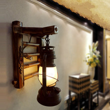 Старинная настенная лампа, винтажная лампа для гостиной, спальни, прикроватная лампа светодиодный светодиодное освещение, лампы для лестницы, фонарь 2024 - купить недорого