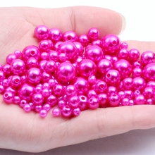 Mixed Sizes 4 6 8 10mm 300pcs Fashion Imitation Pearls With Hole Round Resin For DIY Accessory 2024 - buy cheap