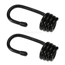 2 Pieces Plastic Coated Steel Wire Hooks for 8mm Shock Cord Bungee Elastic Rope 2024 - buy cheap
