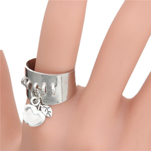 1pc prata cor anel jóias nova festa jóias feminino criativo adorável maçã prata cor anéis e1887 2024 - compre barato