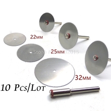 Hoja de sierra Circular para carpintería, disco de corte de acero para herramienta rotativa Dremel, 32mm, 25mm, 22mm, 10 Uds. 2024 - compra barato