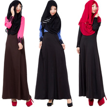 M-L Muslim Patchwork Dress Islamic Women Party Dress Long Malaysia Abayas In Dubai Turkish Ladies Clothing Women Lace Abaya 2024 - buy cheap