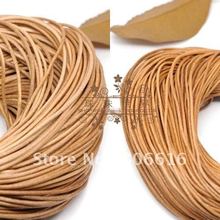 1.5MM 100Yards High Grade Round Primary 100% Genuine Leather Ropes Cord Line Wire Jewelry Findings 2024 - buy cheap