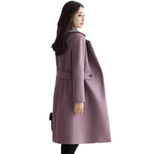 Winter Women Wool Coat Jacket 2018 High Quality Long Korean Women Woolen Coats Jackets Loose Large size Solid Female Coat K882 2024 - buy cheap