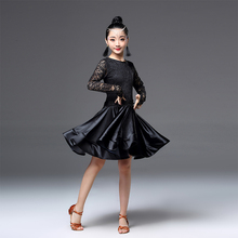 Vestido de baile latino para niña, ropa de baile de competición profesional, trajes de baile para niños, vestido de práctica de Tango y Salsa 2024 - compra barato