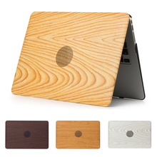 Чехол для ноутбука Apple MacBook Air Pro Retina 11 12 13 15 16 13,3 15,4 дюйма, Жесткий Чехол из поликарбоната с текстурой древесины 2024 - купить недорого