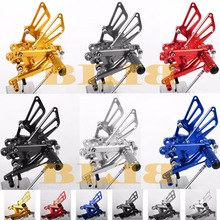 CNC Rearsets For Kawasaki ZX6R ZX636 ZX-6R ZX 6R 636 2003 2004 Rear Set Motorcycle Adjustable Foot Stakes Pegs Pedal Footpeg 2024 - buy cheap