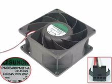 Sunon PMD2408PMB1-A (2). r. gn dc 24v 9.6w 80x80x38mm ventilador de refrigeração do servidor de 3 fios 2024 - compre barato