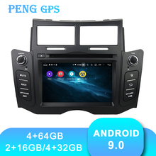 Central multimídia automotiva para toyota yaris 2008-2014, com android 9, reprodutor de dvd, navegação gps, rádio automotivo, gravador, mais recente 2024 - compre barato