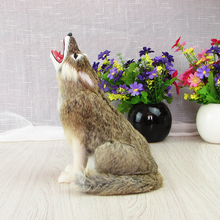 new simulaiton sitting wolf toy lovely wolf model doll gift about 23.5x11x17cm 2024 - buy cheap