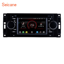 Автомагнитола Seicane, Android 300, DVD-плеер, мультимедиа, GPS для Jeep Commander, компас, Dodge RAM, Chrysler, Wrangler Grand Cherokee 2024 - купить недорого