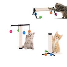 Pet Scratching Post Cat Toy with Bell Balls Grind Claws Multi-functional Sisal PVC Mouse Play DIY Furniture house Pet Accessory 2024 - buy cheap