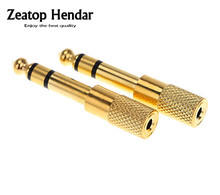Gold Plated New 6.5mm 1/4"Male plug to 3.5mm 1/8"Female Jack Stereo Headphone Audio Adapter 2024 - buy cheap