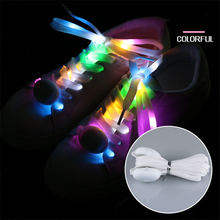 1pcs LED Luminous shoelace flash  lace flashing colorful nylon lace party holiday luminous props 2024 - buy cheap