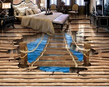 Waterproof floor mural painting lake ladder 3D wallpaper 3d floor murals PVC waterproof floor  Home Decoration 2024 - buy cheap