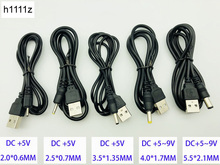 Cable de repuesto de gran USB a DC para dispositivos electrónicos pequeños, conector macho DC2.0 DC2.5 DC3.5 DC4.0 dc5.5 mm, 10 Uds. 2024 - compra barato