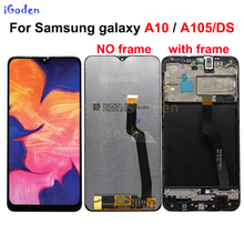 Для Samsung galaxy A10 lcd дигитайзер A105/DS A105F A105FD A105M дисплей сенсорный экран с рамкой дигитайзер для Samsung A10 lcd 2024 - купить недорого