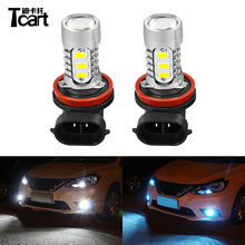 Tcart LED Fog Light Bulbs H11 5730 Play and Plug LED drl Car Lights for Nissan sentra b17 2012 2014 2015 2018 car accessories 2024 - buy cheap