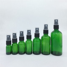 Botella vacía de vidrio verde para Perfume, atomizador de niebla fina rellenable, 5ml, 10ml, 15ml, 20ml, 30ml, 50ml, 100ml 2024 - compra barato