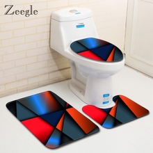 Zeegle 3 шт. коврик для ванной Европейский Стиль Коврик для ванной нескользящие коврики для душа коврик для ванной 2024 - купить недорого