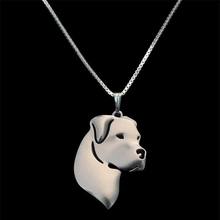 Fashion Jewelry Alloy Dog Pendant Necklaces Lovers' Metal Dogo Argentino Necklaces Drop Shipping 2024 - buy cheap